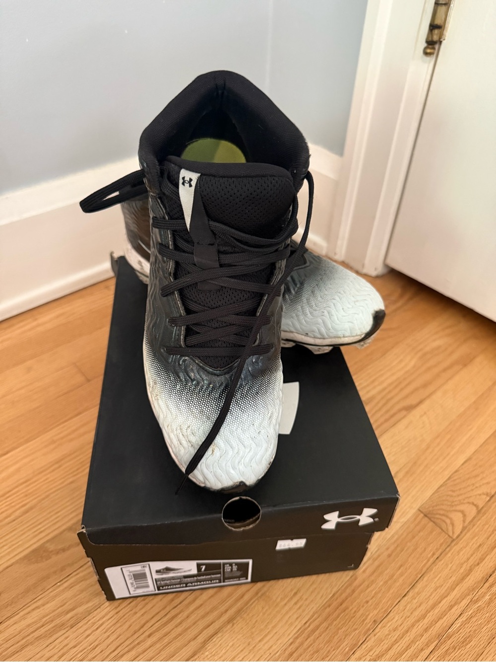 Under Armour Black and White Gradient Training Sneakers